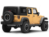 Feux arrière à LED Raxiom 07-18 Jeep Wrangler JK Axial Series - Boîtier noir (lentille fumée foncée)