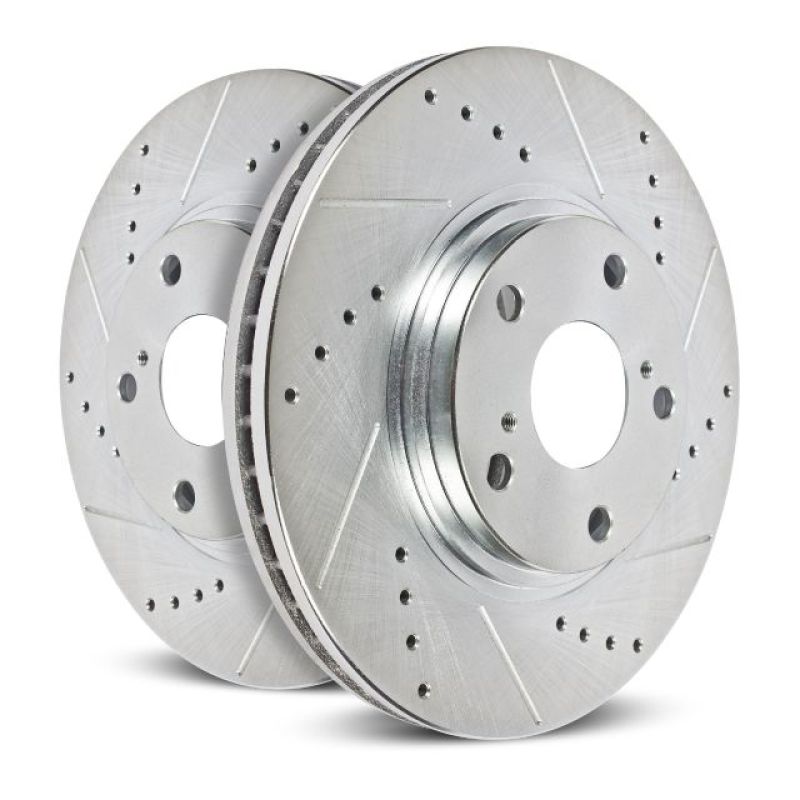 Power Stop 11-19 Hyundai Elantra Front Evolution Drilled & Slotted Rotors - Pair