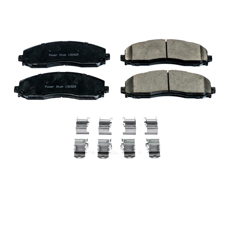 Plaquettes de frein arrière Power Stop 13-19 en céramique Z17 Evolution pour Ford F-250 Super Duty avec matériel