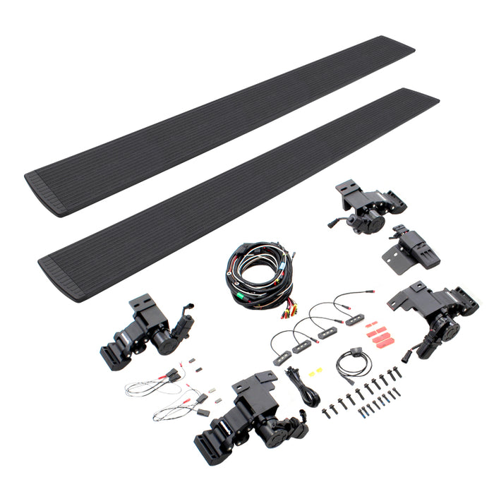 Kit de marchepieds électriques Go Rhino 11-22 Ram 2500/3500 CC 4 portes E-BOARD E1 - Revêtement de doublure de caisse