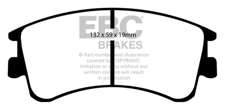 Plaquettes de frein avant EBC 03-05 Mazda 6 2.3 Yellowstuff