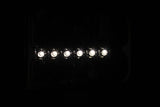 Phares en cristal ANZO 2000-2004 Ford Excursion Chrome avec LED 1 pièce