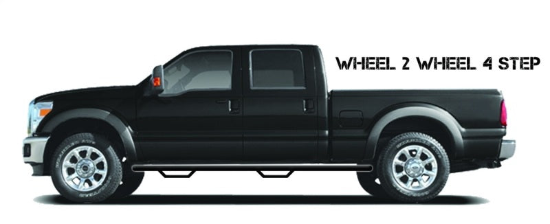 Cabine multiplace N-Fab Nerf Step 14-17 Chevy-GMC 1500 avec caisse de 5,7 pi - Noir Tex. - W2W - 3 po