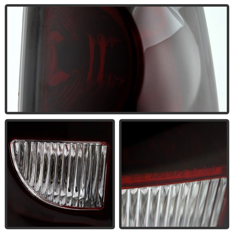 xTune Chevy Silverado 1500-2500-3500 03-06 OEM Style Tail Lights Red Smoked ALT-JH-CS03-OE-RSM