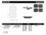 Plaquettes de frein StopTech Performance
