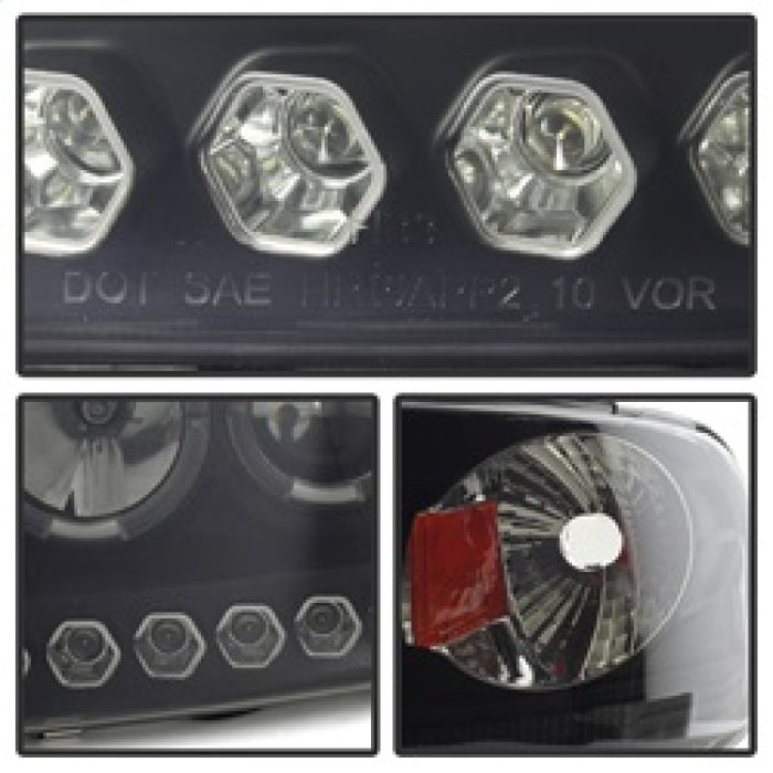 Projecteur Spyder Ford F150 97-03 - LED Halo Amber Reflctr LED Blk Smke PRO-YD-FF15097-1P-AM-BSM