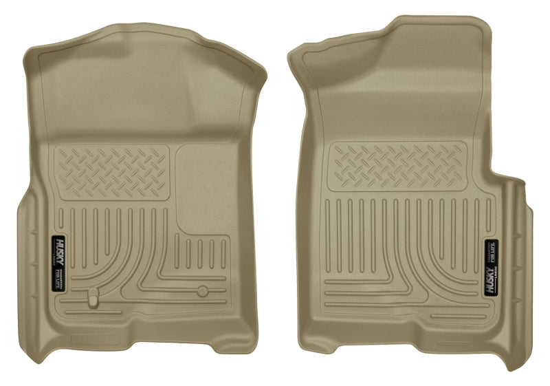 Revêtements de sol Husky Liners 09-12 Ford F-150 Regular/Super/Super Crew Cab WeatherBeater Tan