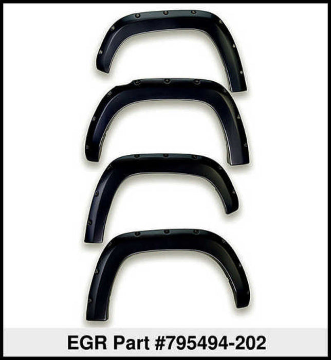 EGR 14+ Toyota Tundra Bolt-On Look Color Match Fender Flares - Set - Black