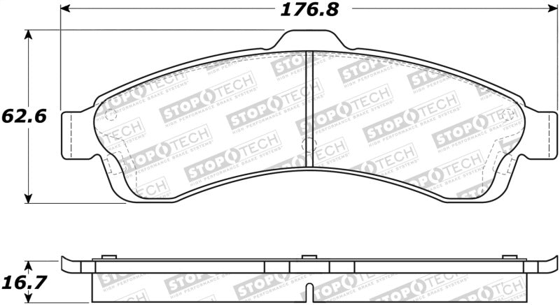 Plaquettes de frein StopTech Street Select