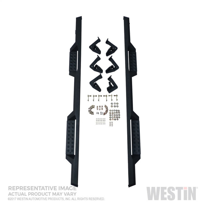 Marchepieds Westin/HDX 17-18 Ford F-150 SuperCab Drop Nerf - Noir texturé