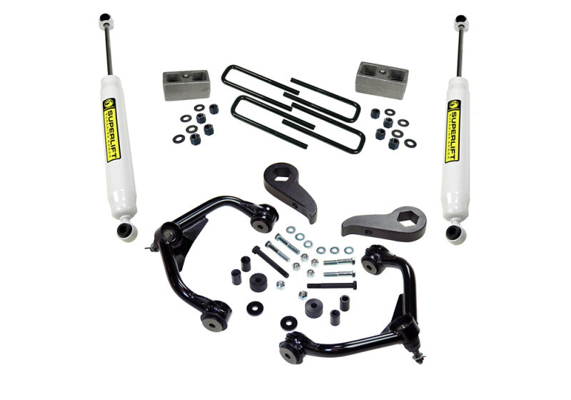 Kit de levage Superlift 11-19 Chevy Silv/GMC Sierra 2500 HD 3 pouces avec amortisseurs arrière Superlift