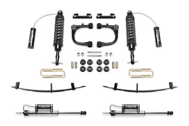 Fabtech 2015-21 Toy Tacoma 2WD/4WD 6 cosses 3 pouces UCA Sys avec Dl 2.5 C/O Resi &amp; Rr Dl Resi &amp; Rr Leaf Pack