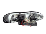 Phares de projecteur ANZO 1998-2002 Chevrolet Camaro avec halo noir