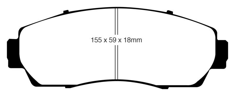 Plaquettes de frein avant EBC 07-09 Acura RDX 2.3 Turbo Ultimax2