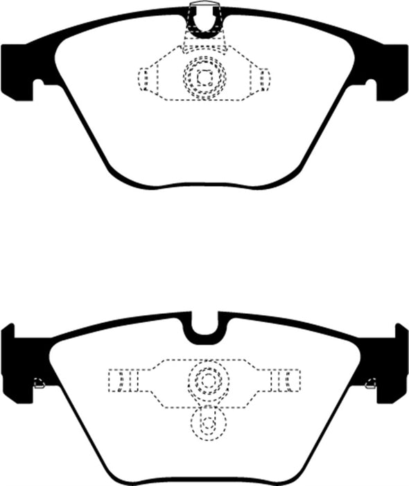 Plaquettes de frein avant Redstuff EBC 08-10 pour BMW M3 4.0 (E90)