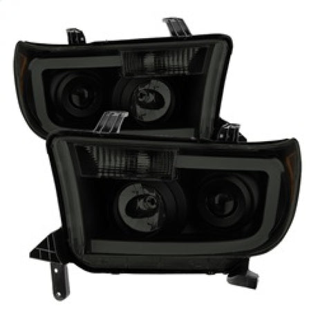 Barre lumineuse LED Xtune pour Toyota Tundra 07-13, phares de projecteur, noir fumé PRO-JH-TTU07-LED-BSM