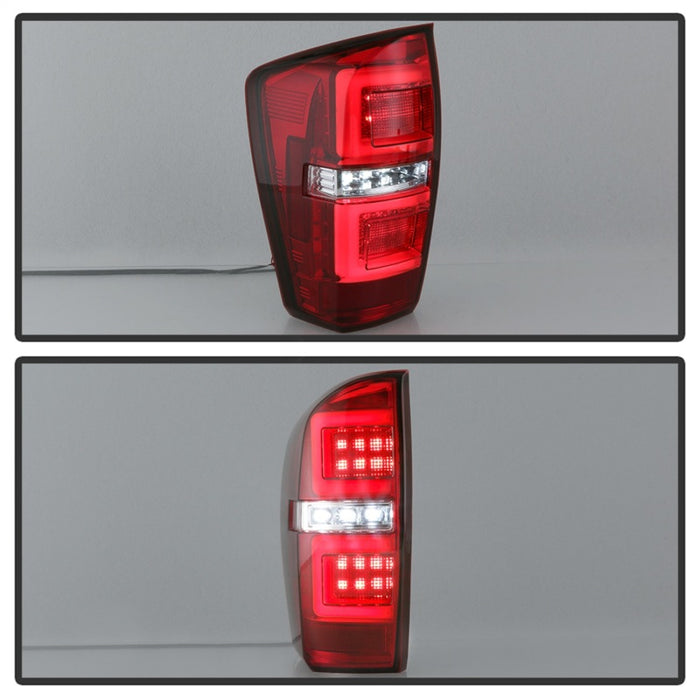 Spyder 16-17 Toyota Tacoma LED Tail Lights - Red Clear (ALT-YD-TT16-LED-RC)