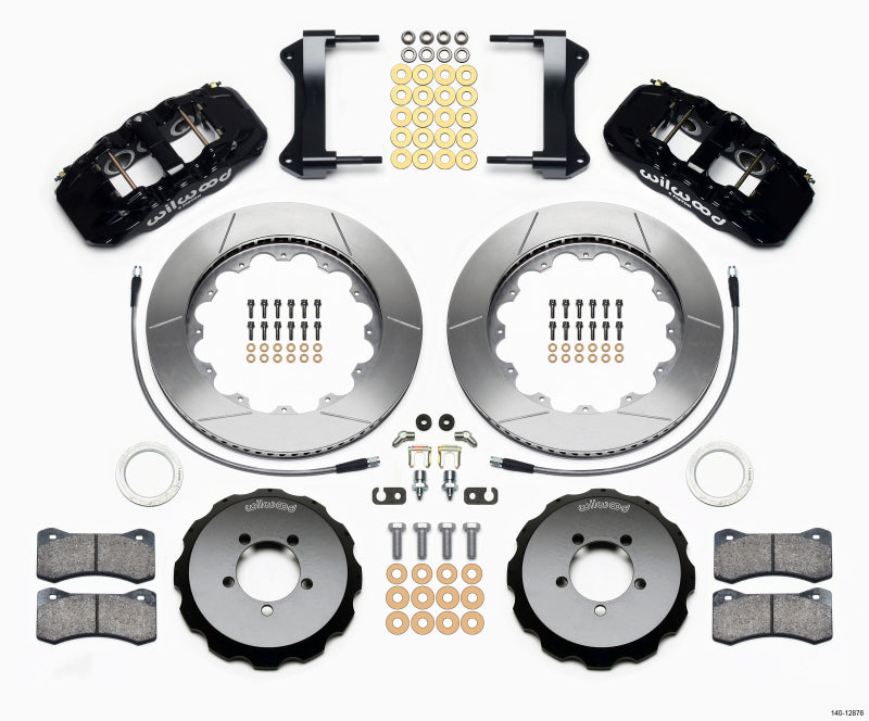 Kit de chapeau avant Wilwood AERO6 14.00 1999-2012 Subaru WRX avec lignes