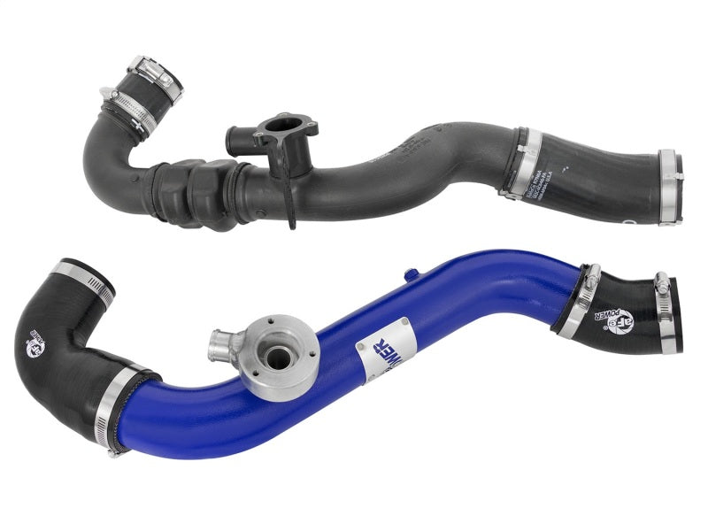Tube de refroidisseur intermédiaire aFe Bladerunner - Bleu côté chaud/froid 15-16 Ford Mustang EcoBoost L4-2.3L (t)