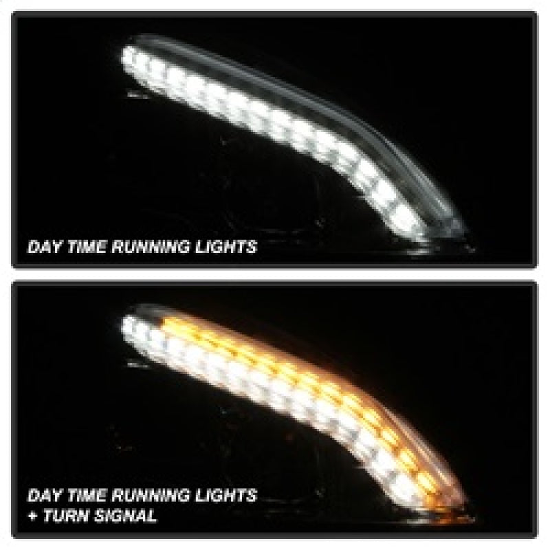 Phares Spyder Mercedes W221 Classe S 07-09 - Modèle HID uniquement - Chrome PRO-YD-MBW22107-HID-DRL-C