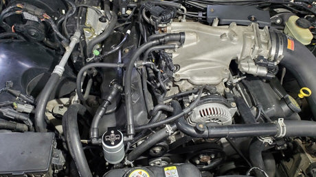 Séparateur d'huile côté passager J&amp;L 03-04 Mercury Marauder 3.0 - Anodisé transparent