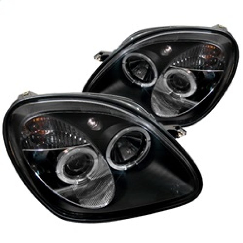 Projecteur Spyder Mercedes Benz SLK 98-04 1PC Modèle Halogène - LED Halo Blk PRO-YD-MBSLK98-1PC-HL-BK