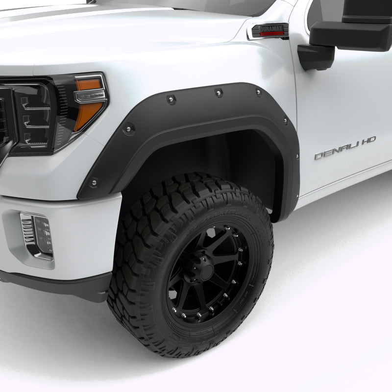 Élargisseurs d'ailes noirs à boulonner EGR 2020 GMC Sierra HD - Ensemble