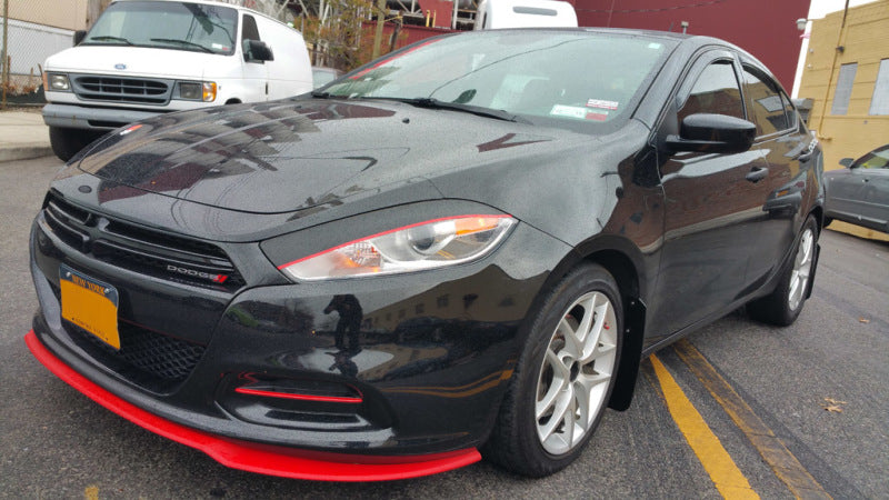 Garde-boue Rally Armor 13-16 Dodge Dart Black UR avec logo rouge