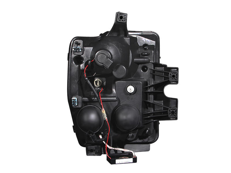 Phares de projecteur ANZO 2008-2010 Ford F-250 avec halo chromé (CCFL)