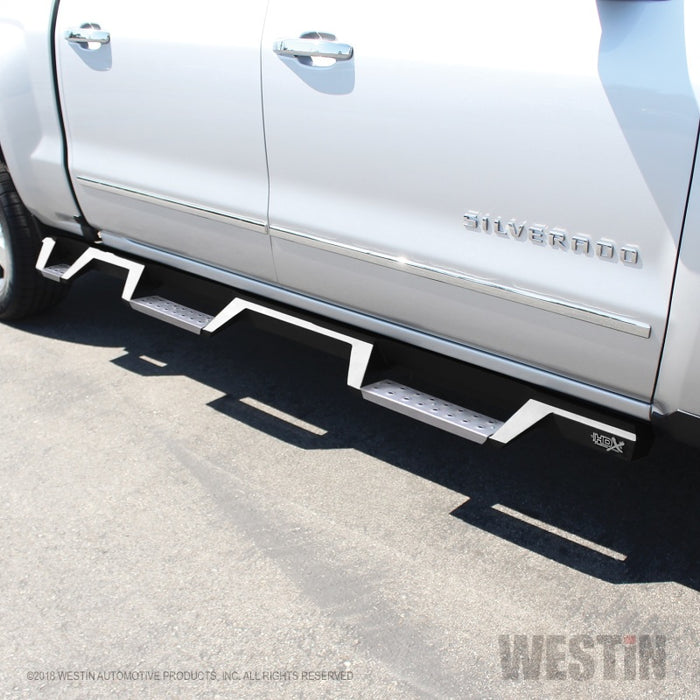 Marchepieds Westin/HDX 07-18 Chevrolet Silverado 1500 Crew (5,5 pi) (sauf Classic) Drop WTW Nerf - Noir