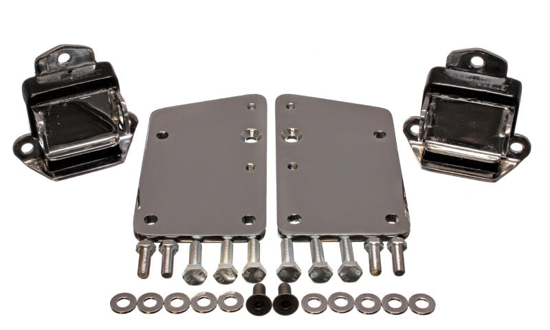 Kit de conversion de moteur noir Energy Suspension série LS - Chromé