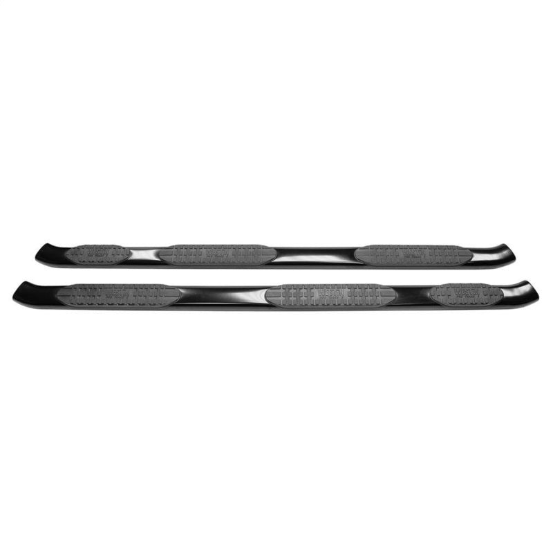 Westin 1999-2016 Ford F-250/350 Super Cab (6.75 ft Bed) PRO TRAXX 5 WTW Oval Nerf Step Bars - Black