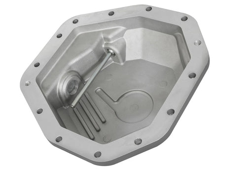 Couvercle de différentiel arrière aFe Power Street Ser brut avec aileron Mach 2017 Ford Diesel Trucks V8-6.7L(td) Dana M275-14