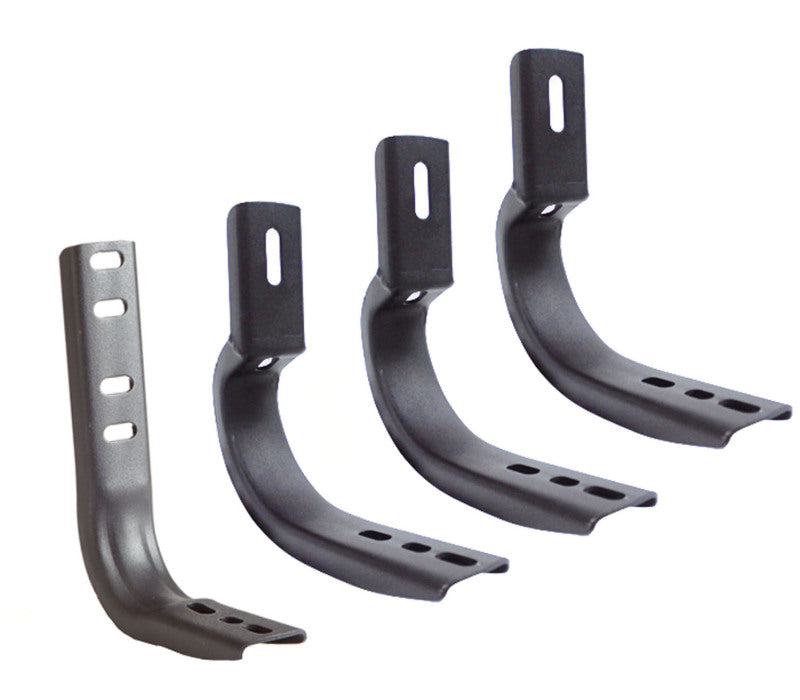 Supports de 6,5 pieds pour marchepieds latéraux OE Xtreme Go Rhino 15-19 Chevy/GMC Silverado/Sierra 2500/3500HD - Noir