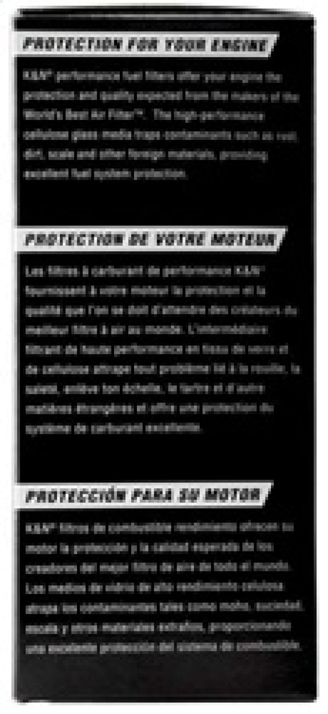 Filtre à carburant K&amp;N pour Chevrolet Caprice 4,3 L/5,7 L 93-96, Chevrolet Colorado 2,8 L/3,5 L 04-05