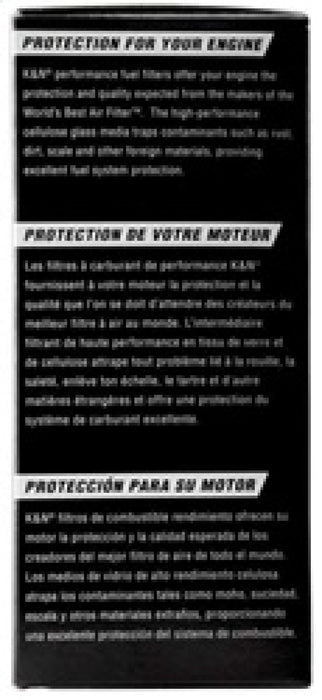 Filtre à carburant en cellulose K&amp;N 2,125 po de diamètre extérieur x 5,438 po de longueur