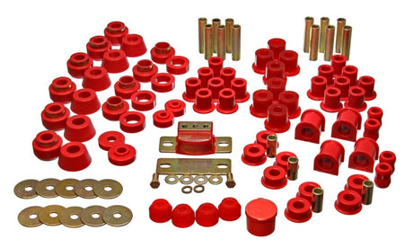 Ensemble de bagues principales Hyper-Flex rouges pour Jeep Wrangler YJ 87-95 Energy Suspension