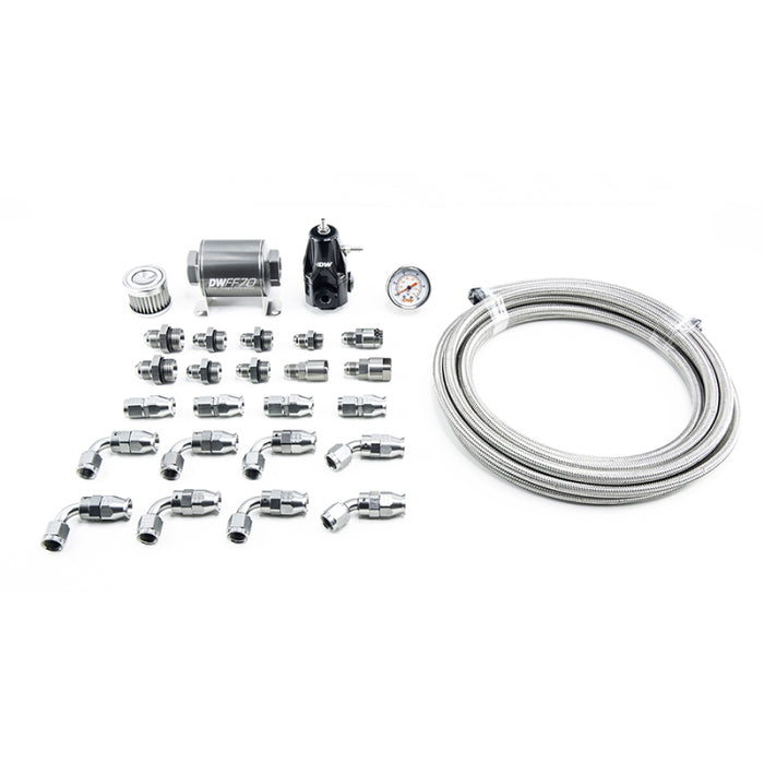 Kit de plomberie de retour pour module de pompe Honda Civic DW400 01-15 DeatschWerks avec conduites de carburant en PTFE