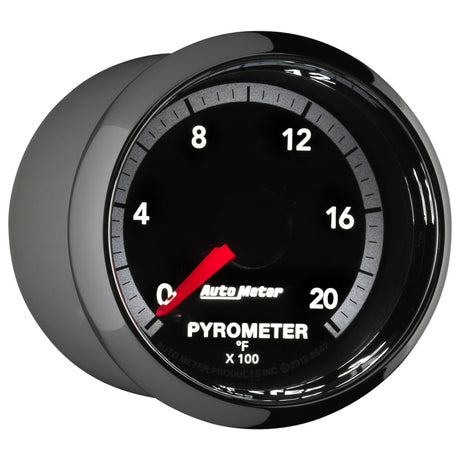 Jauge électronique Autometer Gen4 Dodge Factory Match 52,4 mm à balayage complet 0-2000 degrés F EGT/pyromètre