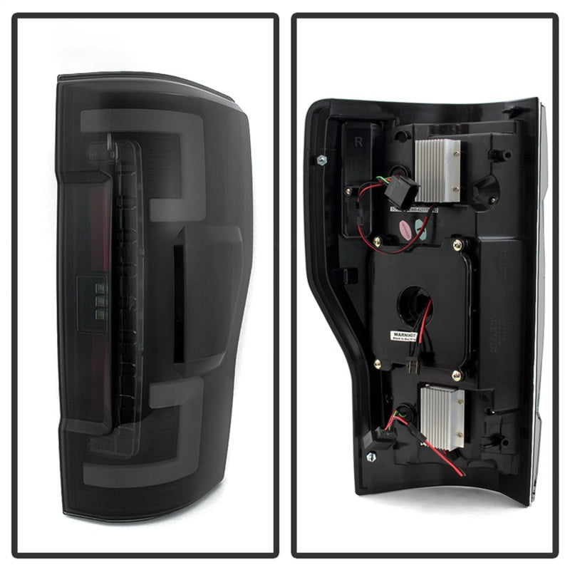 Feux arrière à LED Spyder 17-18 Ford F-250 Super Duty (sauf modèles à LED) - Noir Smk (ALT-YD-FS17-LED-BSM)