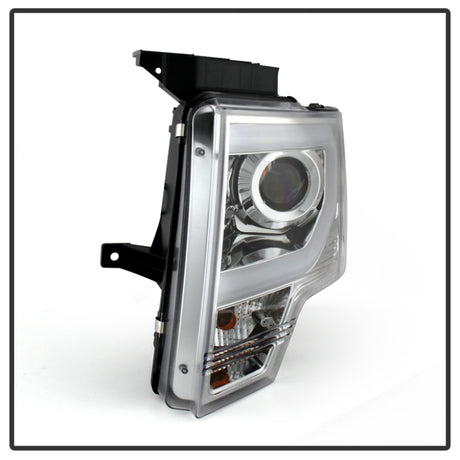 Phares de projecteur Spyder Ford F150 09-14 Modèle halogène - Barre lumineuse DRL Chrm PRO-YD-FF15009-LBDRL-C