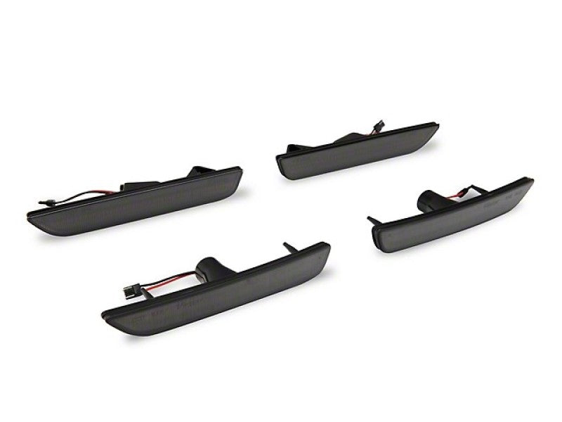 Feux de position latéraux à LED Raxiom 10-14 Ford Mustang Axial Series (fumés)