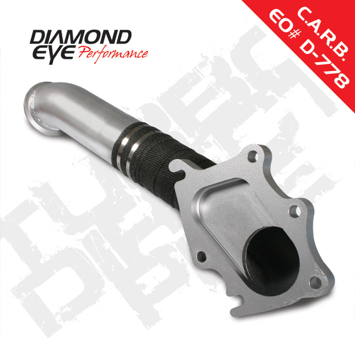 Diamond Eye TURBO-DIRECT 3 pouces AL CHEVY LB7 DURAMAX 01-04 5 BTWN TURBO &amp; F PIPE JAUGE DE TRANSMISSION MOD REQ