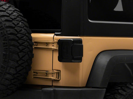 Feux arrière à LED Raxiom 07-18 Jeep Wrangler JK Axial Series Carver - Boîtier noir (lentille fumée)