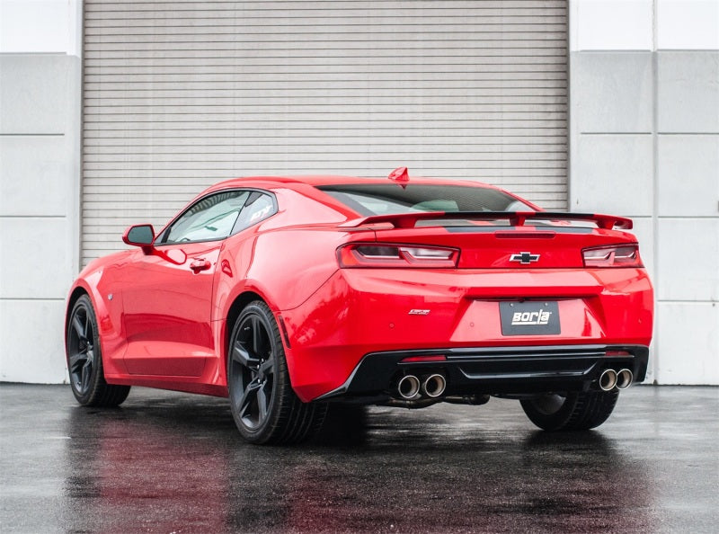 Borla Chevy 16-17 Camaro 6.2L ATAK Catback avec double embout (NPP) Sortie arrière double divisée