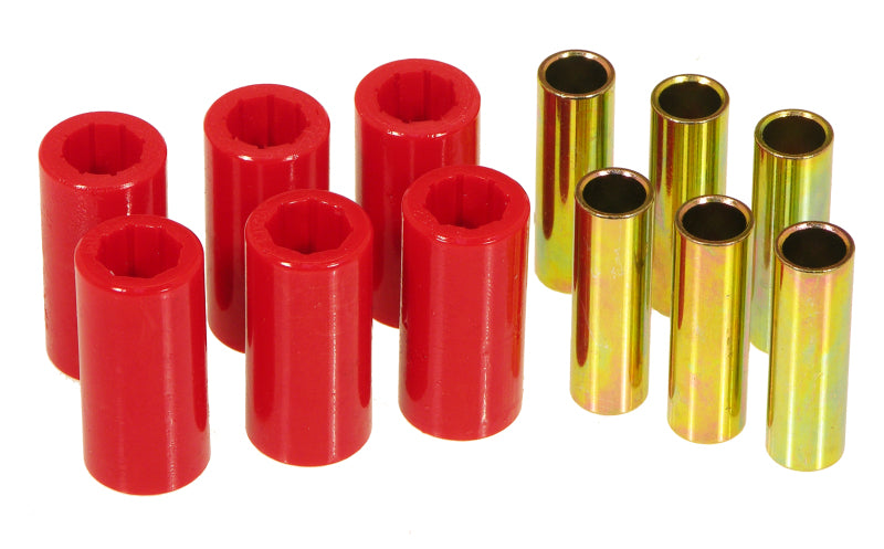 Prothane 55-75 Jeep CJ5/CJ6 Spring & Shackle Bushings - Red