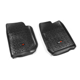 Revêtement de plancher avant Rugged Ridge noir pour Jeep Wrangler Unlimited JK 4 portes 2007-2018