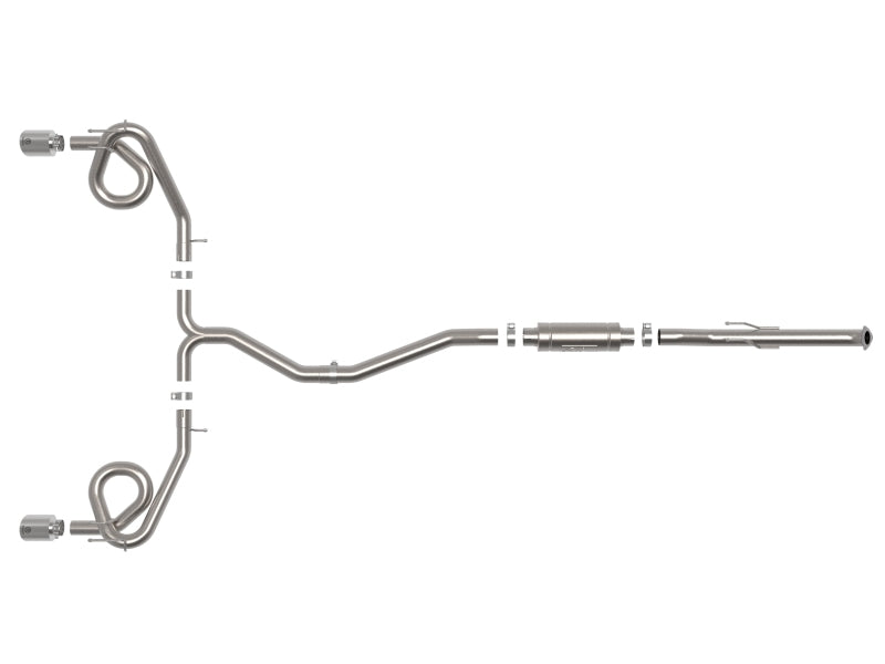 aFe 22-23 Honda Civic Si L4 1,5 L (t) Takeda 2,5 pouces à 3 pouces 304 SS Cat-Back avec embouts polis