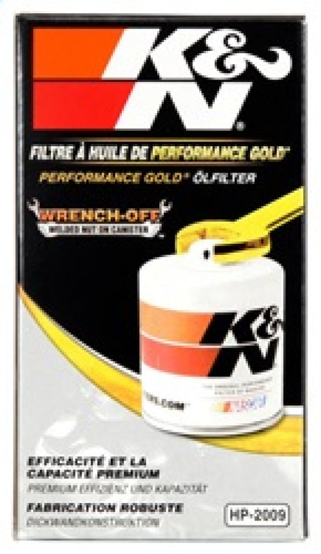 Filtre à huile K&amp;N 03-05 Neon SRT-4 / Lotus Elise Performance Gold