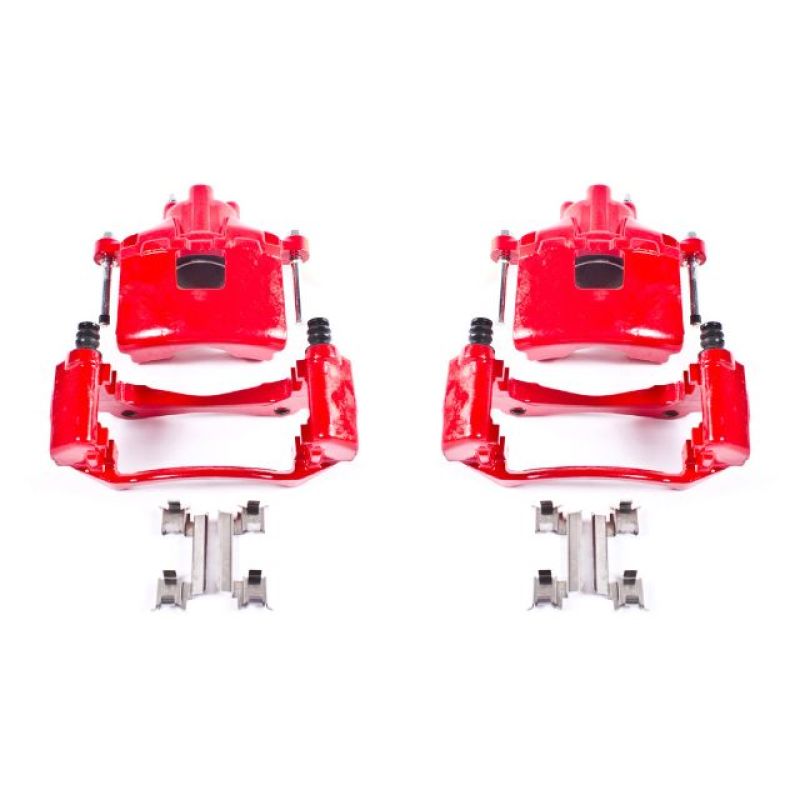 Étriers avant rouges Power Stop 05-09 Buick Allure avec supports - Paire